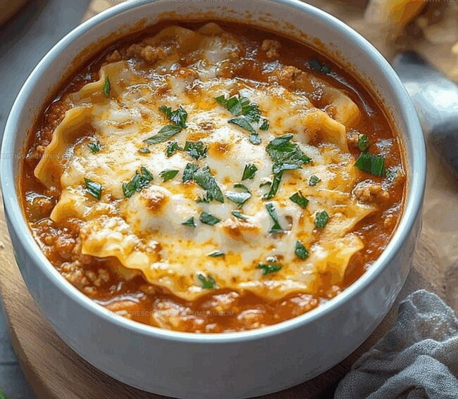 Why Lasagna Soup Is Cozy And So Satisfying