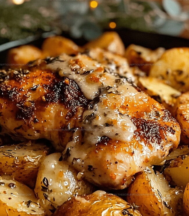 Steps To Make Garlic Parmesan Chicken And Potatoes