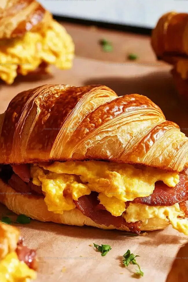 Breakfast Sandwich Variations For Croissant Lovers