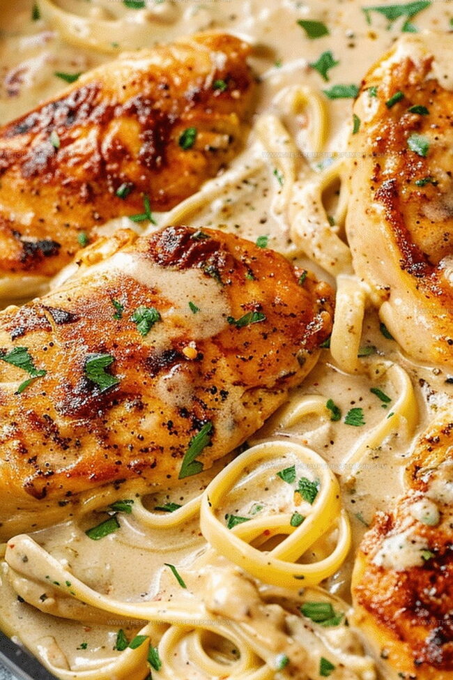 All About That Creamy Garlic Chicken Goodness