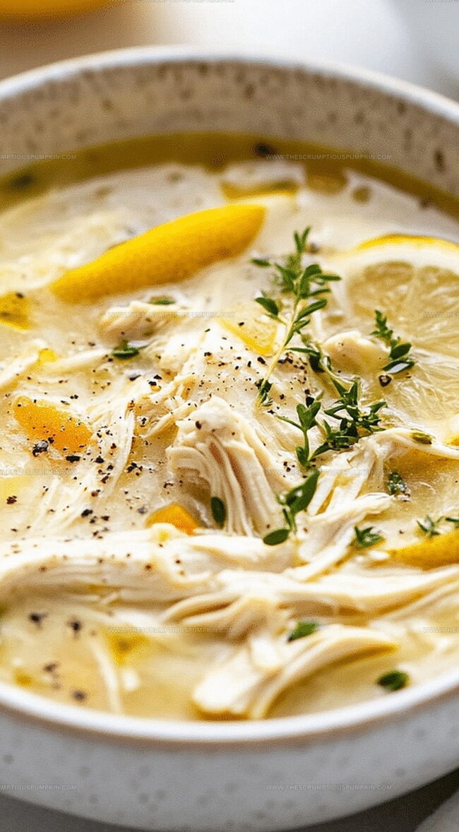 Lemon Chicken Soup: Light and Refreshing