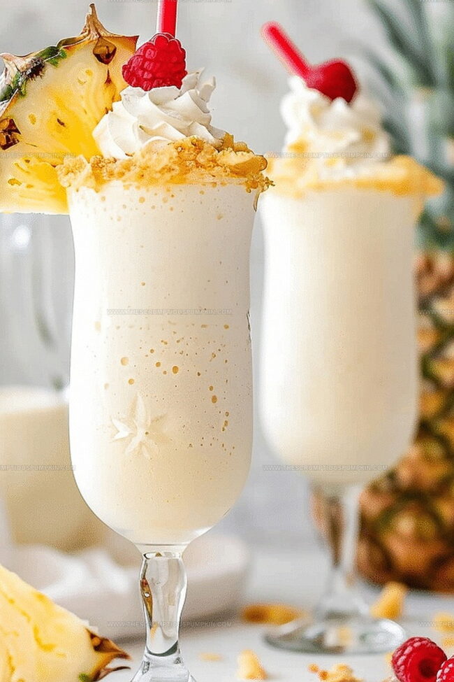 Pina Colada Milkshakes That Bring Tropical Vibes