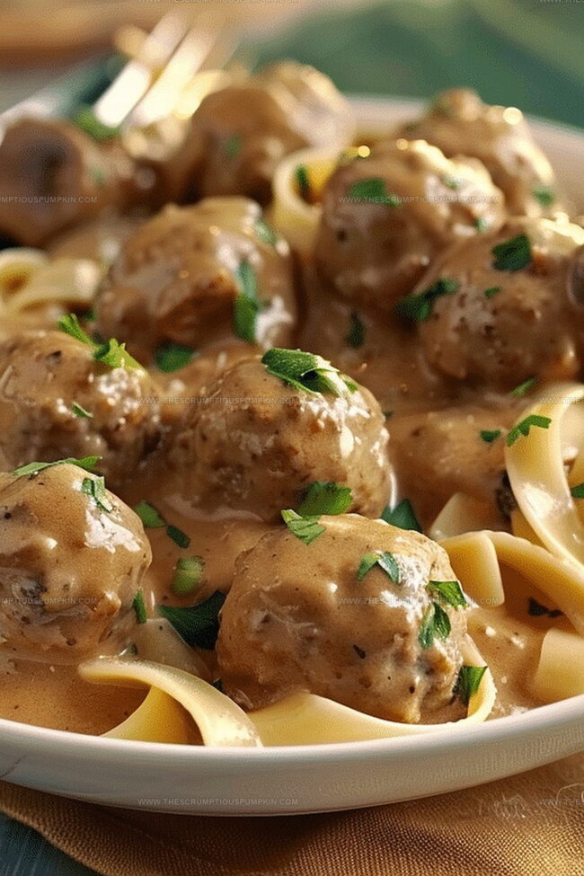 Meatballs Meet Stroganoff - A Cozy Dinner Twist