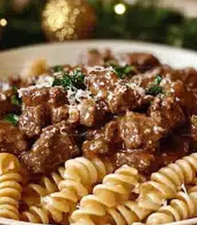 How To Cook Beef And Rotini In Garlic Parmesan Sauce