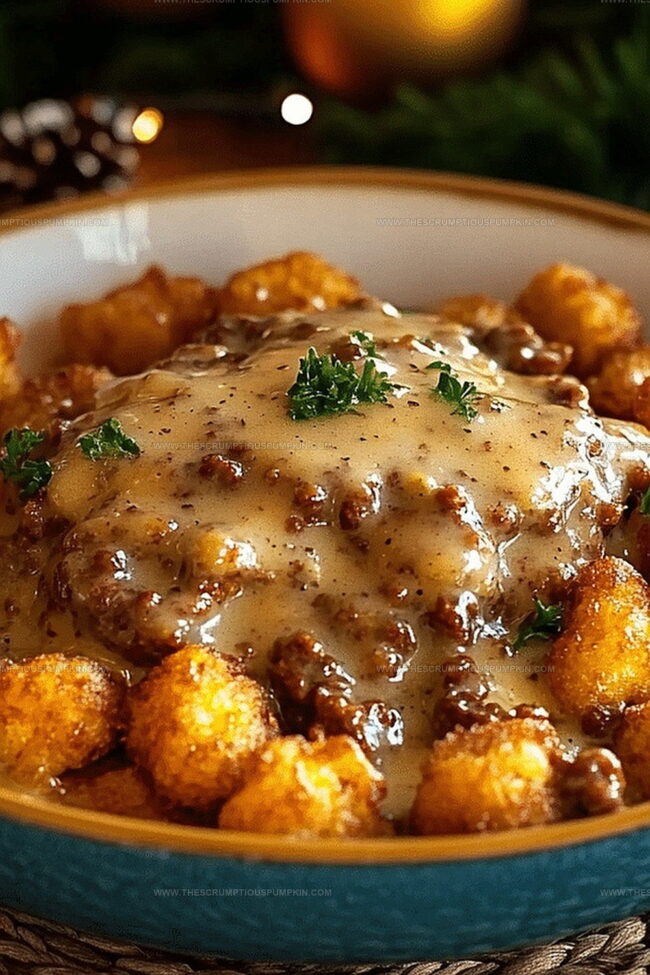Why Tater Tot Breakfast Bowl with Sausage Gravy Is So Filling