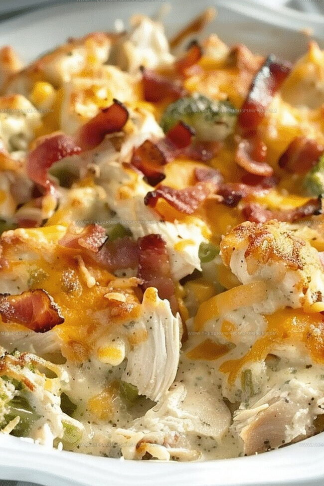 Chicken Bacon Ranch Casserole Crowd Pleaser
