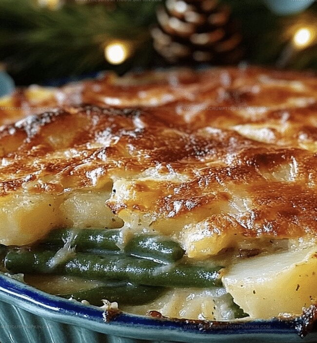 Instructions for Green Bean and Potato Casserole