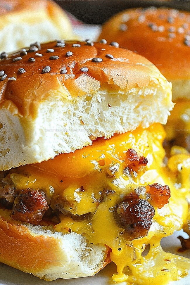 Sausage, Egg, and Cheese Breakfast Sliders That Delight