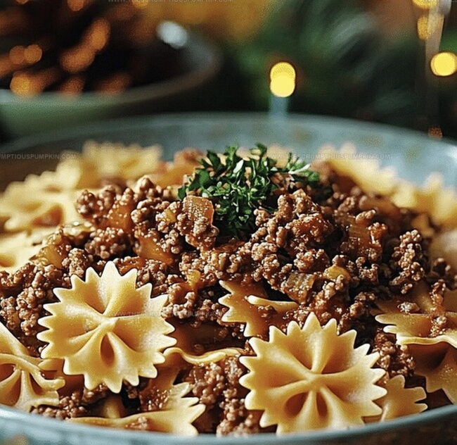 Steps To Make Bowtie Pasta With Ground Beef