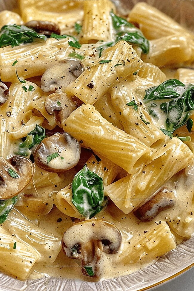 Creamy Mushroom Pasta with Spinach That Satisfies