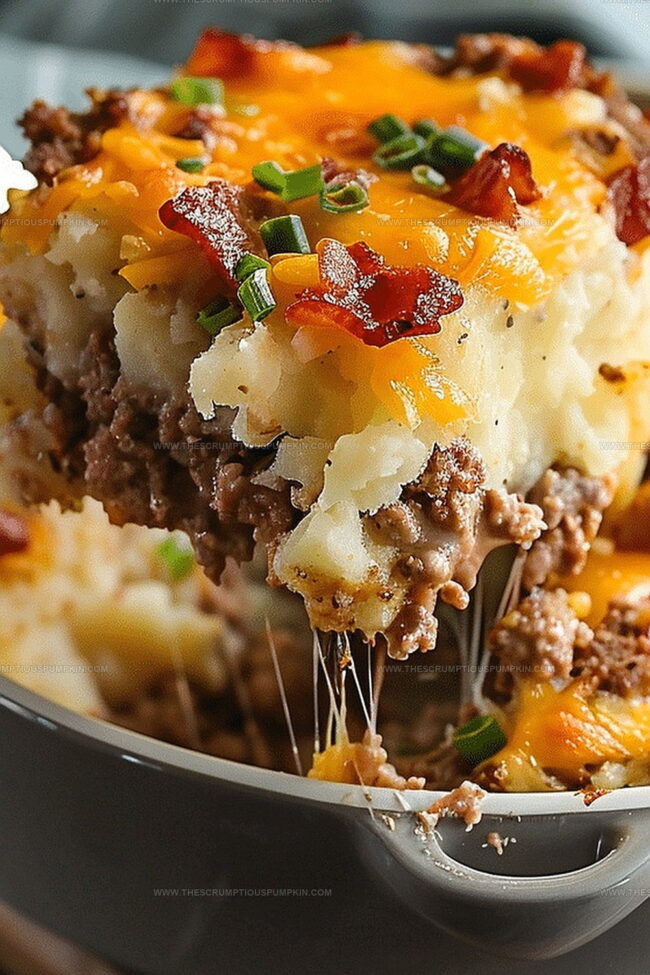 Discover Flavor In Loaded Potato Meatloaf Casserole