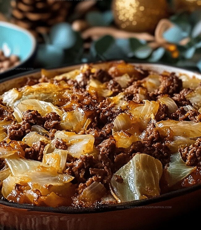 Steps To Make Cabbage Beef Bake