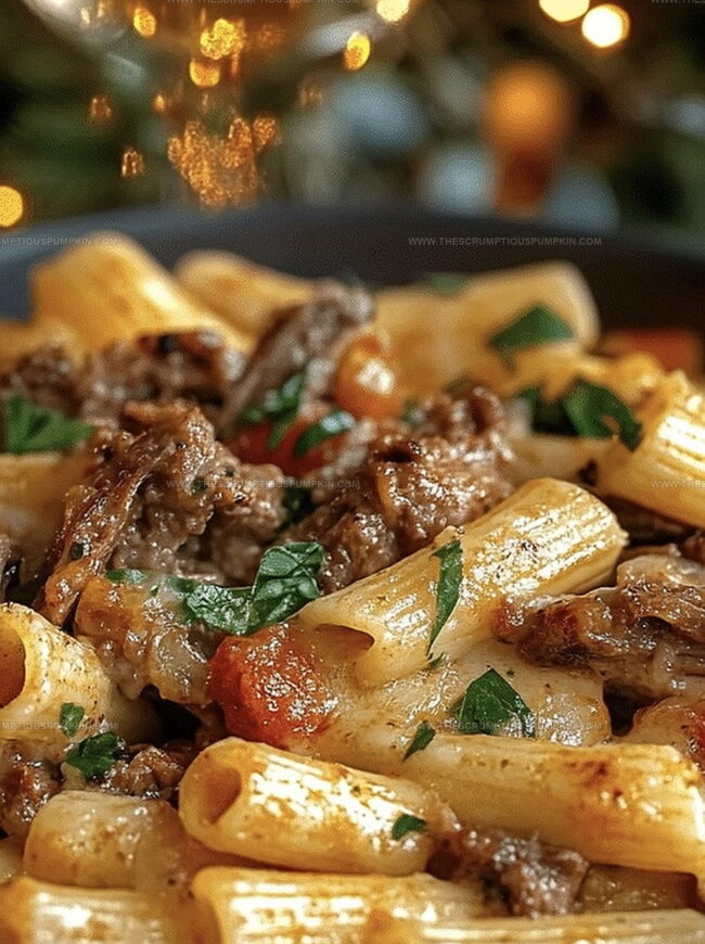 Why Philly Cheesesteak Pasta Is a Flavor Bomb