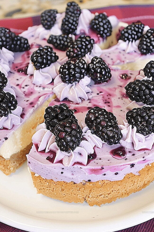 Blackberry Lavender Cheesecake to Wow Your Guests