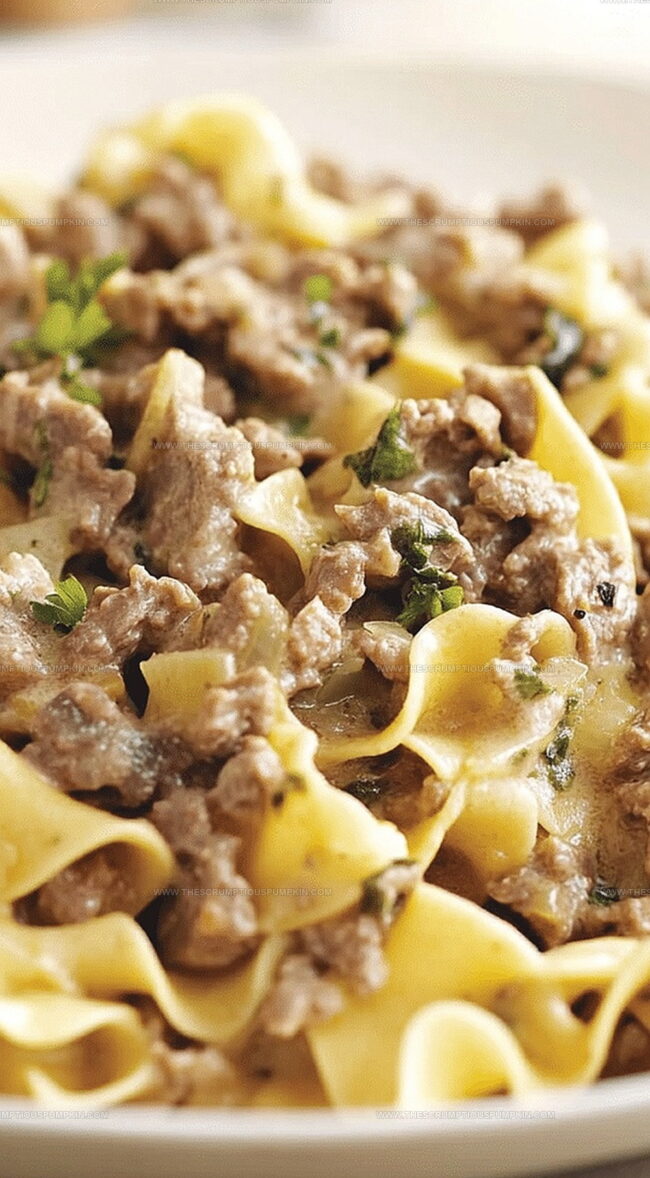 Ground Beef Stroganoff Overview