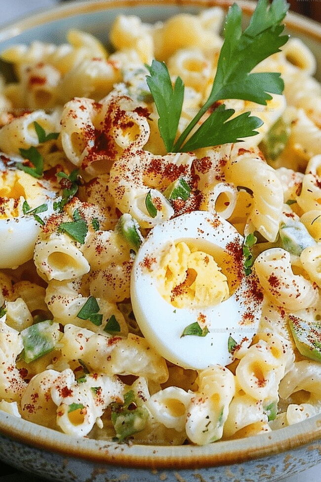 Deviled Egg Pasta Salad That’s a Crowd-Pleaser