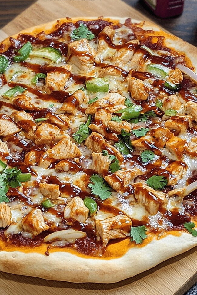 BBQ Chicken Pizza Origin with Bold Flavors