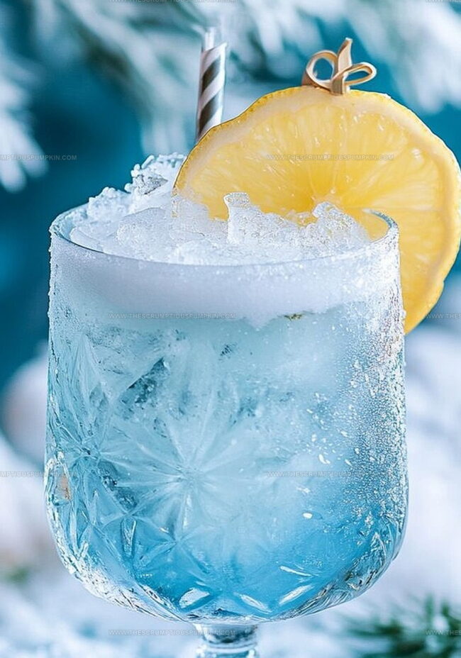 Mixing Up This Vibrant Blue Holiday Drink