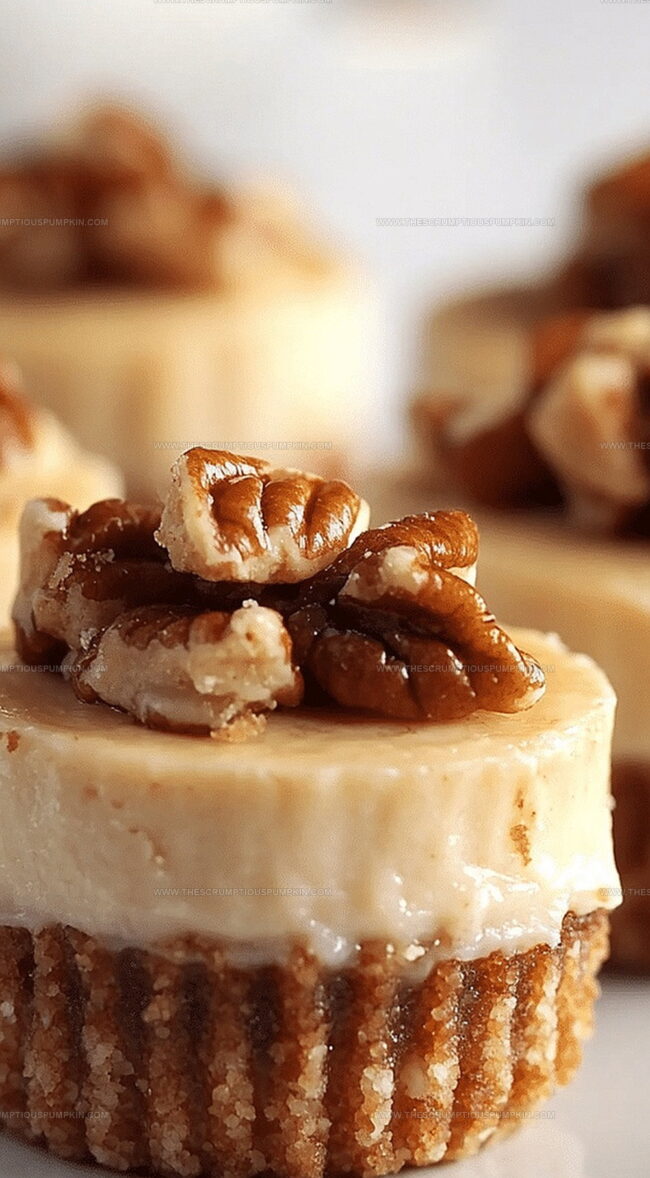 Mini Pecan Pie Cheesecakes Overview