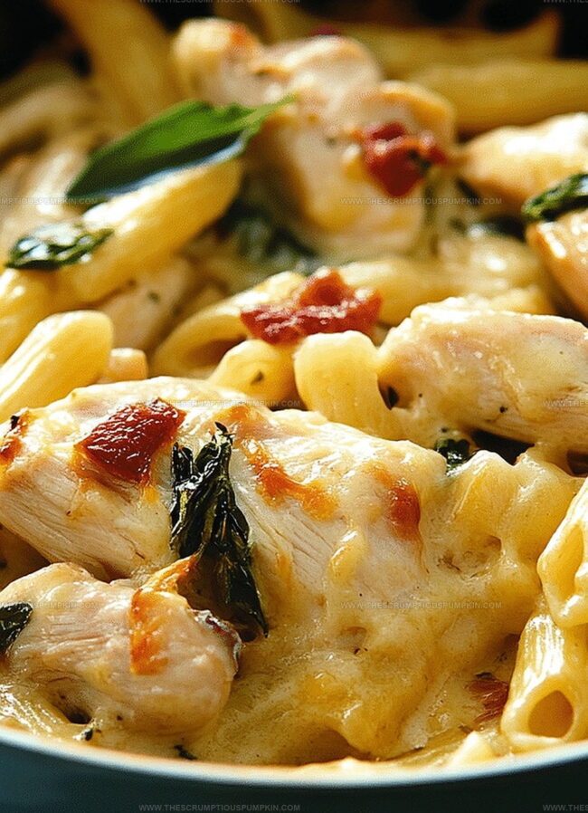 New Flavors For Tuscan Chicken Pasta Bake