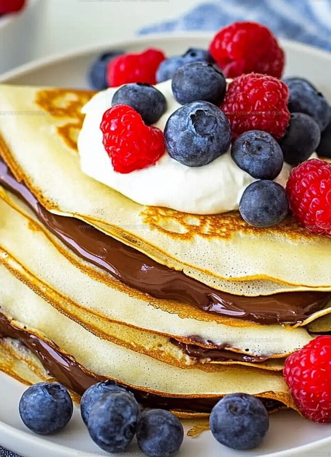 Creative Twists for Nutella Cream-Filled Crepes