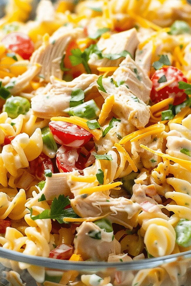 Chicken Ranch Pasta Salad Everyone Loves