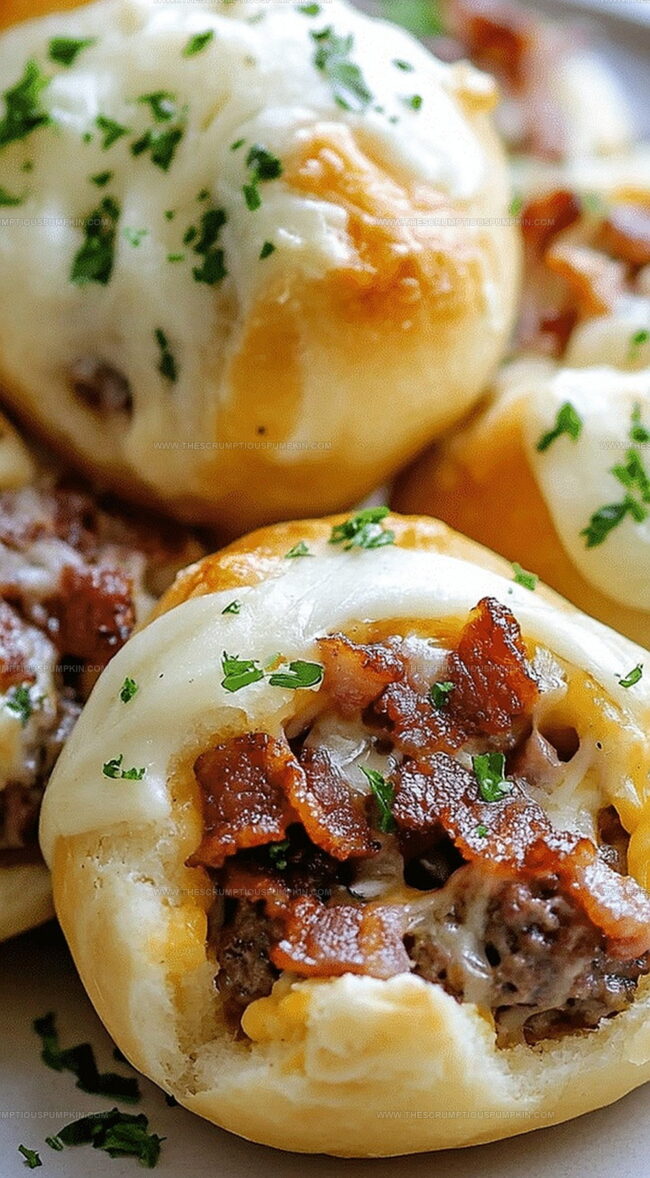 Garlic Parmesan Bacon Cheeseburger Bombs Recipe Overview