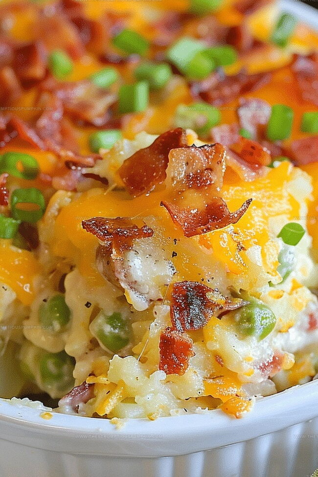 Twice Baked Potato Casserole For Comfort Nights