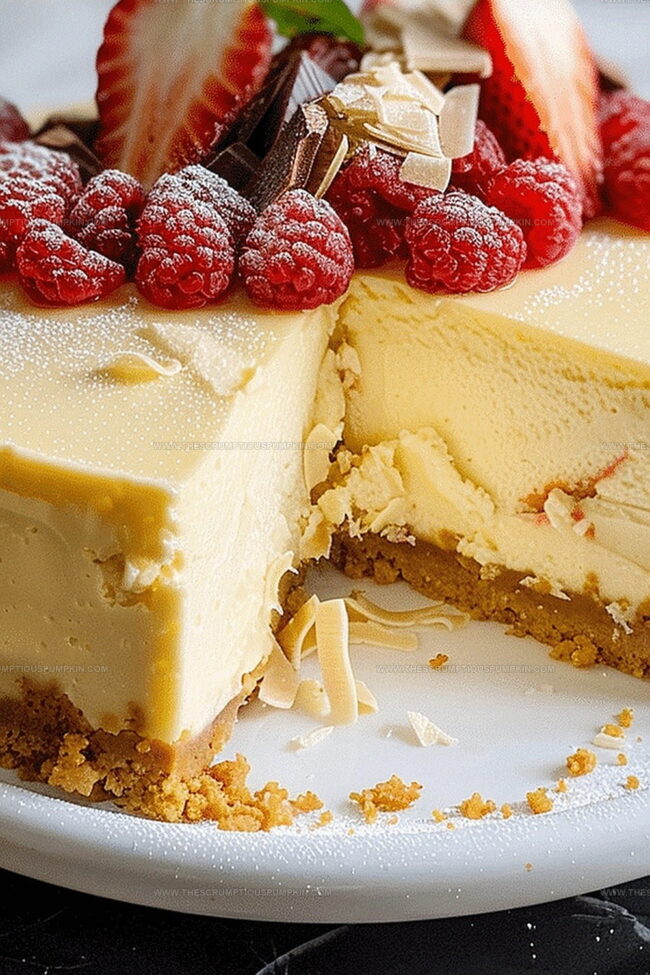 Super Creamy White Chocolate Cheesecake Sensation