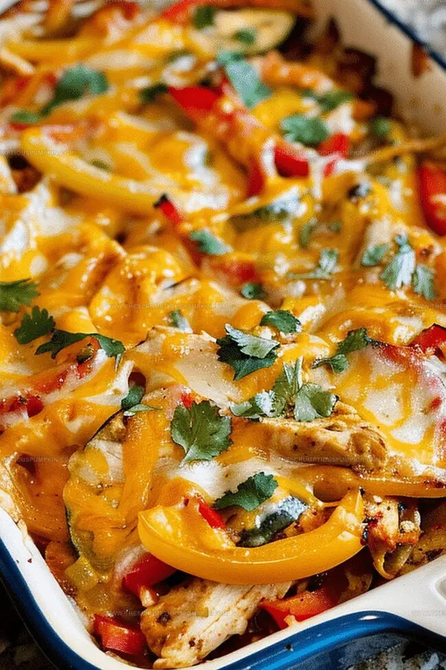 Chicken Fajita Casserole Full of Comfort