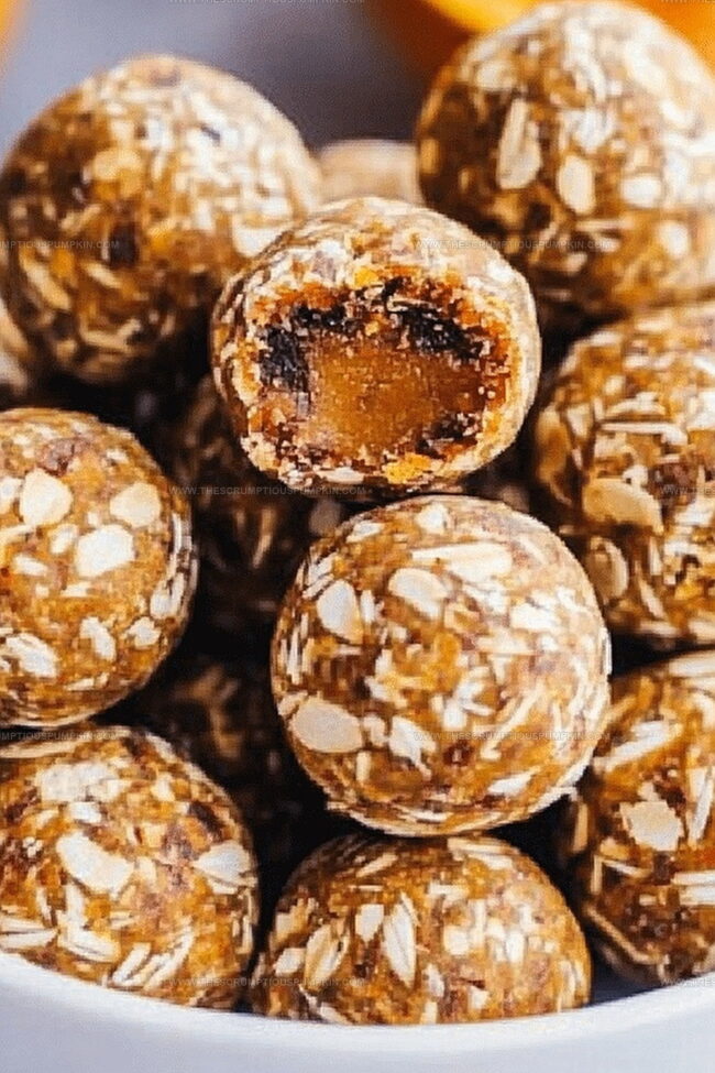 No-Bake Healthy Pumpkin Pie Energy Balls