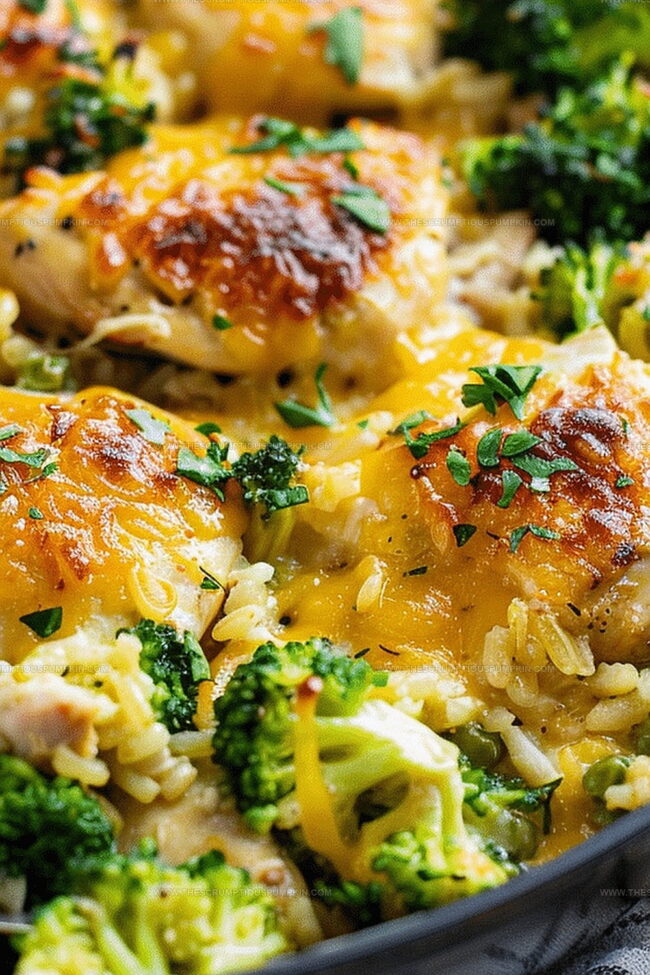 One Pan Wonder: Cheesy Chicken Broccoli Rice Casserole