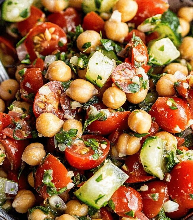 Tips for Flavorful Tomato, Garlic and Chickpea Salad